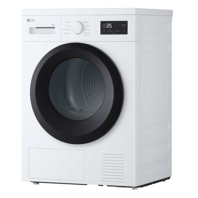 LG A10 Series 8kg Heat Pump Tumble Dryer - White