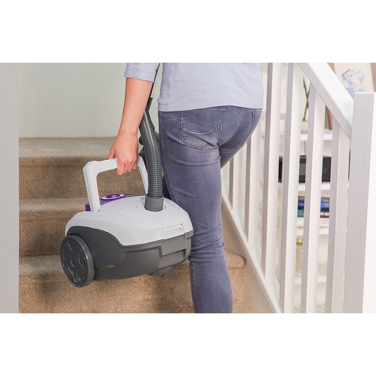 Russell Hobbs RHBCV2502 2.5L Bagged Cylinder Vacuum Cleaner White And Purple