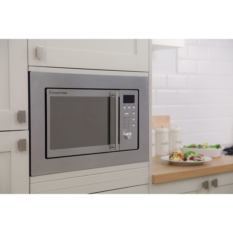 Russell Hobbs Built-In 800W Microwave - Stainless Steel