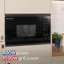 Russell Hobbs Built-In 800W Microwave & Grill - Black