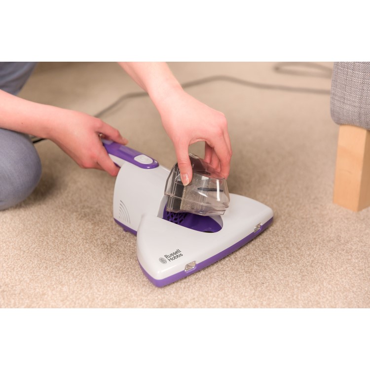 Russell Hobbs RHBV1001 Bed Vacuum Cleaner White And Purple