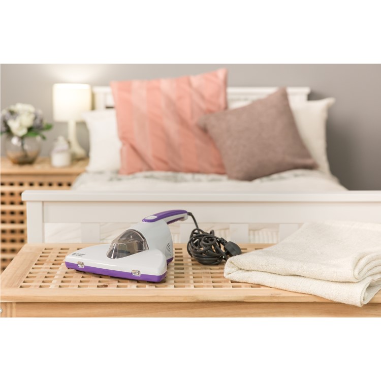 Russell Hobbs RHBV1001 Bed Vacuum Cleaner White And Purple