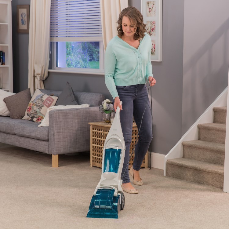 Refurbished Russell Hobbs RHCC5001 Upright Carpet XCleaner Vacuum White