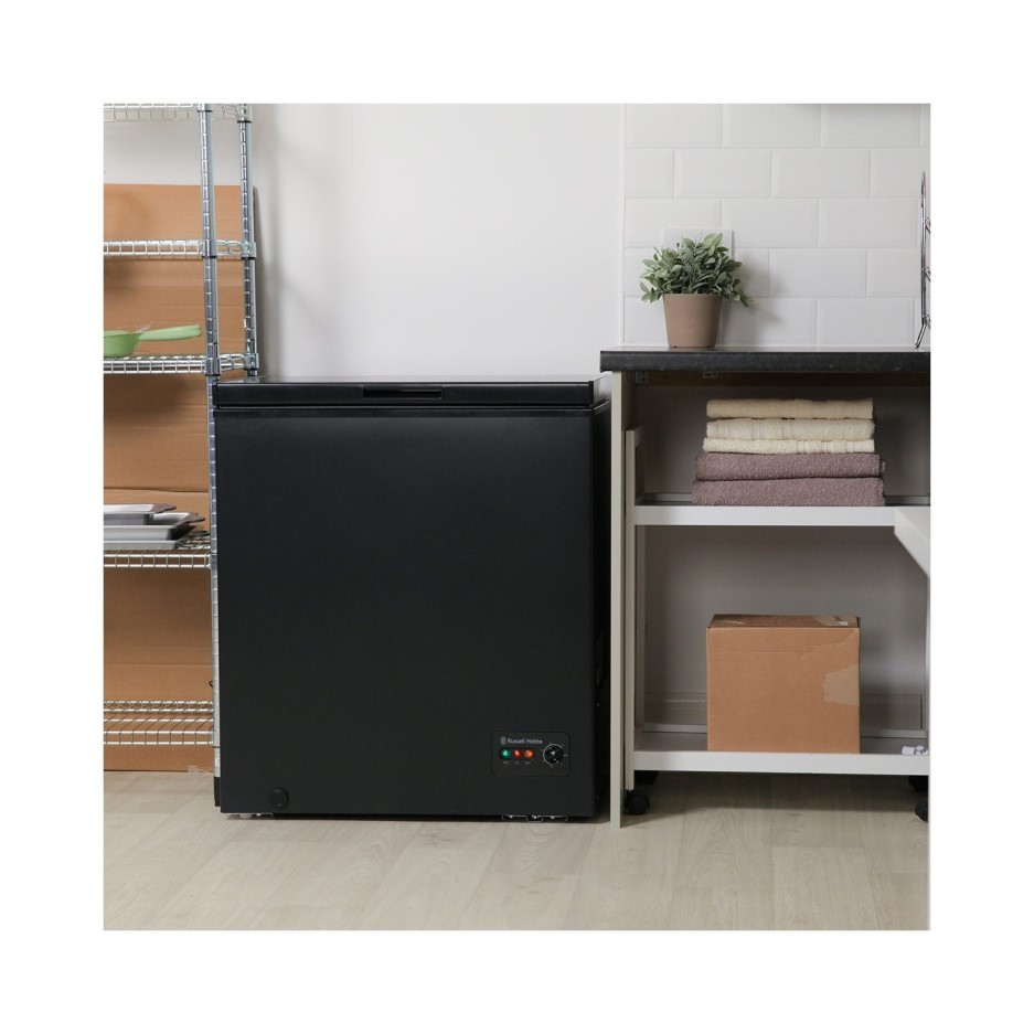Russell Hobbs RHCF142B 73cm Wide 142 Litre Chest Freezer Black