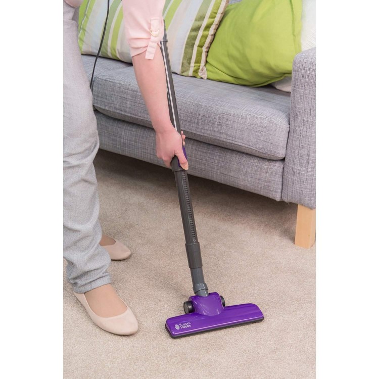 GRADE A3 - Russell Hobbs RHCHS1001 Corded Handheld Vacuum Cleaner Grey & Purple