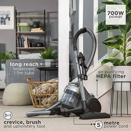 Russell Hobbs RHCV1611 Compact XS Cylinder Vacuum Cleaner