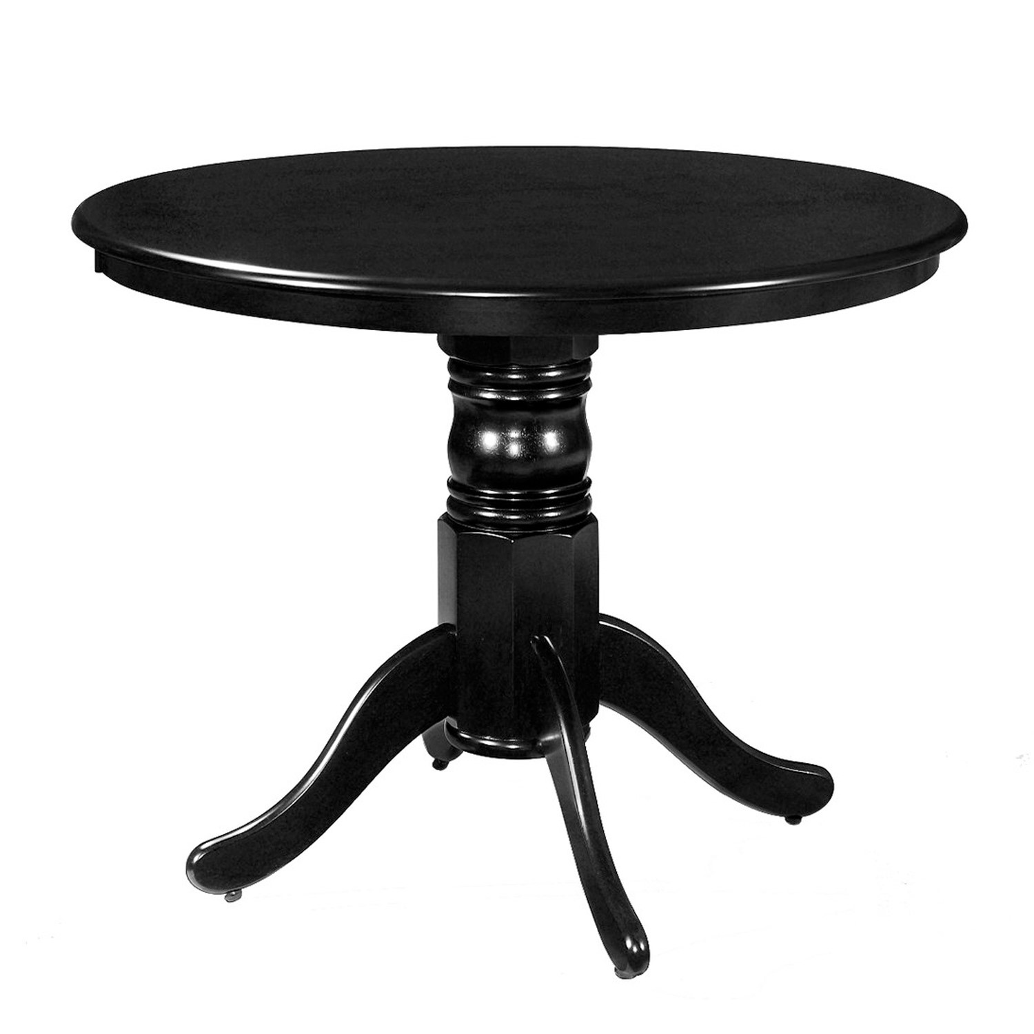 Small Round Dining Table in Black - Seats 4 - Rhode Island | eBay