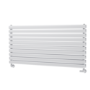 Sorrento White Oval Designer Radiator 590x1200mm Double Panel 4355 BTU