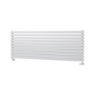 Sorrento White Oval Designer Radiator 590x1600mm Double Panel 5676 BTU