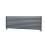 Sorrento Dark Grey Anthracite Oval Designer Radiator 590x1800mm Double Panel 6338 BTU