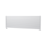 Sorrento White Oval Designer Radiator 590x1800mm Double Panel 6338 BTU