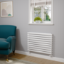 Sorrento White Oval Designer Radiator 590x800mm Double Panel 3024 BTU