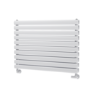 Sorrento White Oval Designer Radiator 590x800mm Double Panel 3024 BTU
