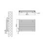 Sorrento White Oval Designer Radiator 590x800mm Double Panel 3024 BTU
