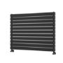 Riace Midnight Black Flat Designer Radiator 770x1000mm Double Panel 4553 BTU