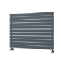 Riace Dark Grey Anthracite Flat Designer Radiator 770x1000mm Double Panel 4553 BTU