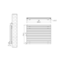 Riace Dark Grey Anthracite Flat Designer Radiator 770x1000mm Double Panel 4553 BTU