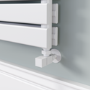 Riace White Flat Designer Radiator 770x1000mm Double Panel 4553 BTU