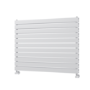 Riace White Flat Designer Radiator 770x1000mm Double Panel 4553 BTU