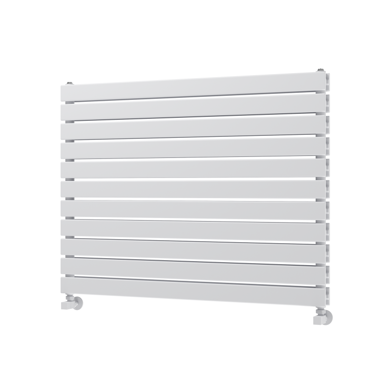 Riace White Flat Designer Radiator 770x1000mm Double Panel 4553 BTU
