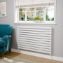 Riace White Flat Designer Radiator 770x1200mm Double Panel 5358 BTU