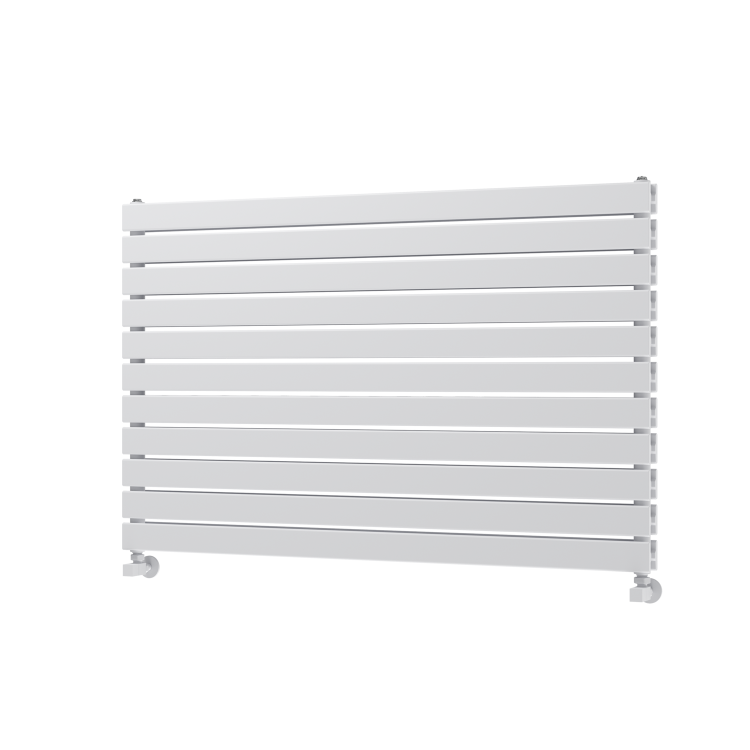 Riace White Flat Designer Radiator 770x1200mm Double Panel 5358 BTU