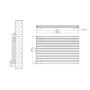 Riace White Flat Designer Radiator 770x1200mm Double Panel 5358 BTU