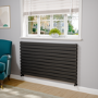 Riace Midnight Black Flat Designer Radiator 770x1400mm Double Panel 6143 BTU