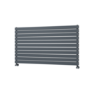 Riace Dark Grey Anthracite Flat Designer Radiator 770x1400mm Double Panel 6143 BTU