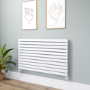 Riace White Flat Designer Radiator 770x1400mm Double Panel 6143 BTU