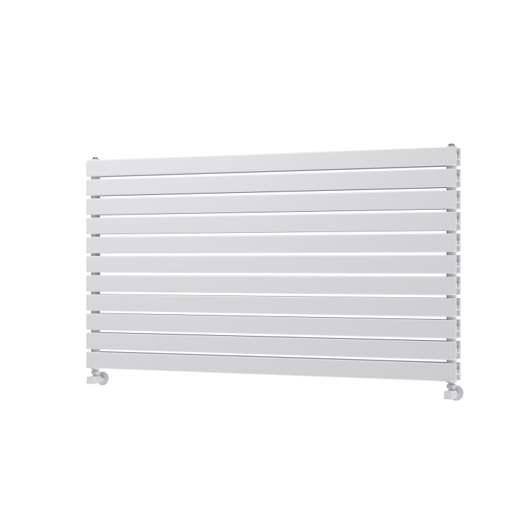 Riace White Flat Designer Radiator 770x1400mm Double Panel 6143 BTU
