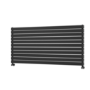 Riace Midnight Black Flat Designer Radiator 770x1600mm Double Panel 6904 BTU