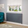 Riace Dark Grey Anthracite Flat Designer Radiator 770x1600mm Double Panel 6904 BTU