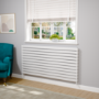 Riace White Flat Designer Radiator 770x1600mm Double Panel 6904 BTU