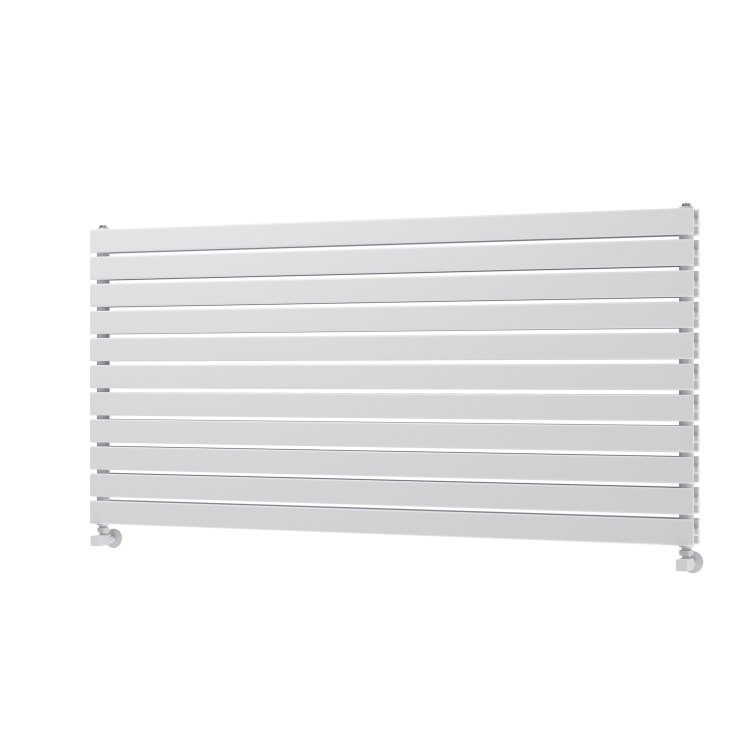 Riace White Flat Designer Radiator 770x1600mm Double Panel 6904 BTU