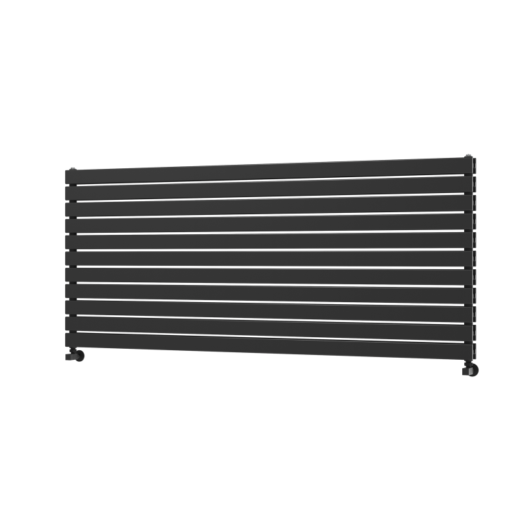 Riace Midnight Black Flat Designer Radiator 770x1800mm Double Panel 7645 BTU