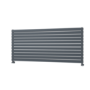 Riace Dark Grey Anthracite Flat Designer Radiator 770x1800mm Double Panel 7645 BTU