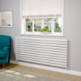Riace White Flat Designer Radiator 770x1800mm Double Panel 7645 BTU