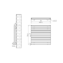 Riace Dark Grey Anthracite Flat Designer Radiator 770x800mm Double Panel 3720 BTU