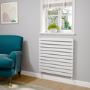 Riace White Flat Designer Radiator 770x800mm Double Panel 3720 BTU
