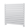 Riace White Flat Designer Radiator 770x800mm Double Panel 3720 BTU