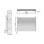 Sorrento Dark Grey Anthracite Oval Designer Radiator 767x1000mm Double Panel 4799 BTU
