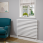 Sorrento White Oval Designer Radiator 767x1000mm Double Panel 4799 BTU