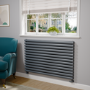 Sorrento Dark Grey Anthracite Oval Designer Radiator 767x1200mm Double Panel 5659 BTU