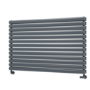 Sorrento Dark Grey Anthracite Oval Designer Radiator 767x1200mm Double Panel 5659 BTU