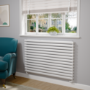 Sorrento White Oval Designer Radiator 767x1200mm Double Panel 5659 BTU