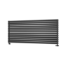 Sorrento Midnight Black Oval Designer Radiator 767x1800mm Double Panel 8239 BTU