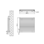 Sorrento Dark Grey Anthracite Oval Designer Radiator 767x800mm Double Panel 3932 BTU