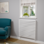 Sorrento White Oval Designer Radiator 767x800mm Double Panel 3932 BTU