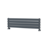 Riace Dark Grey Anthracite Flat Designer Radiator 280x1000mm Double Panel 1655 BTU